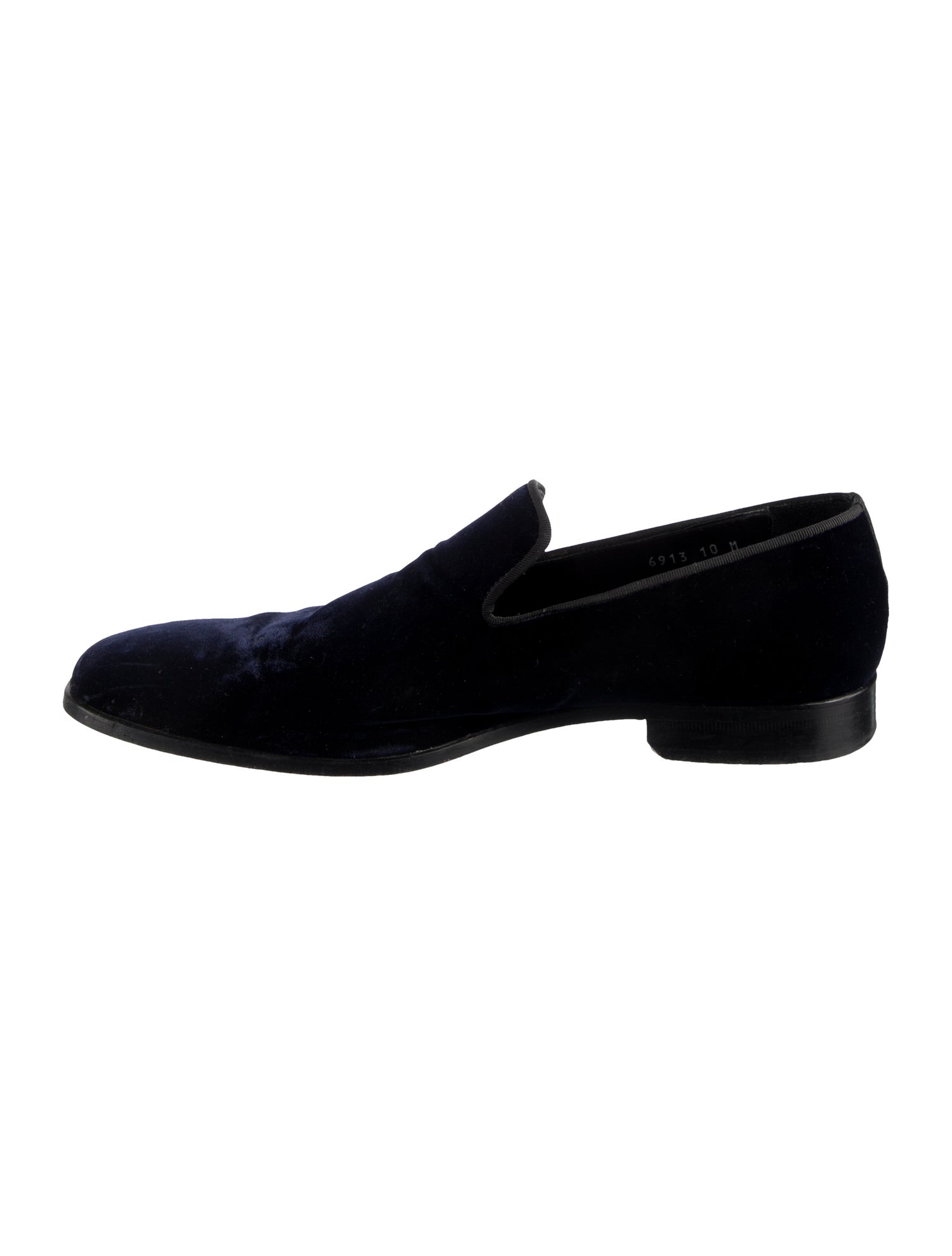 Saks Fifth Avenue Velvet Grosgrain Trim Slippers